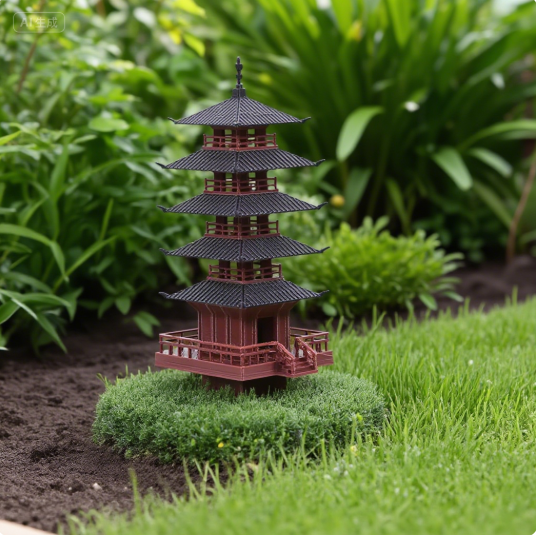 Bonsai Garden Pot - Dekorasi Bonsai Akuarium Taman Patung Pagoda