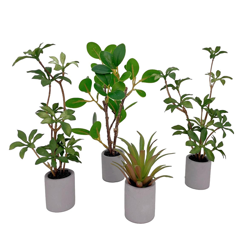 Bonsai Garden Pot - 1:6 miniatur rumah boneka Pot tanaman