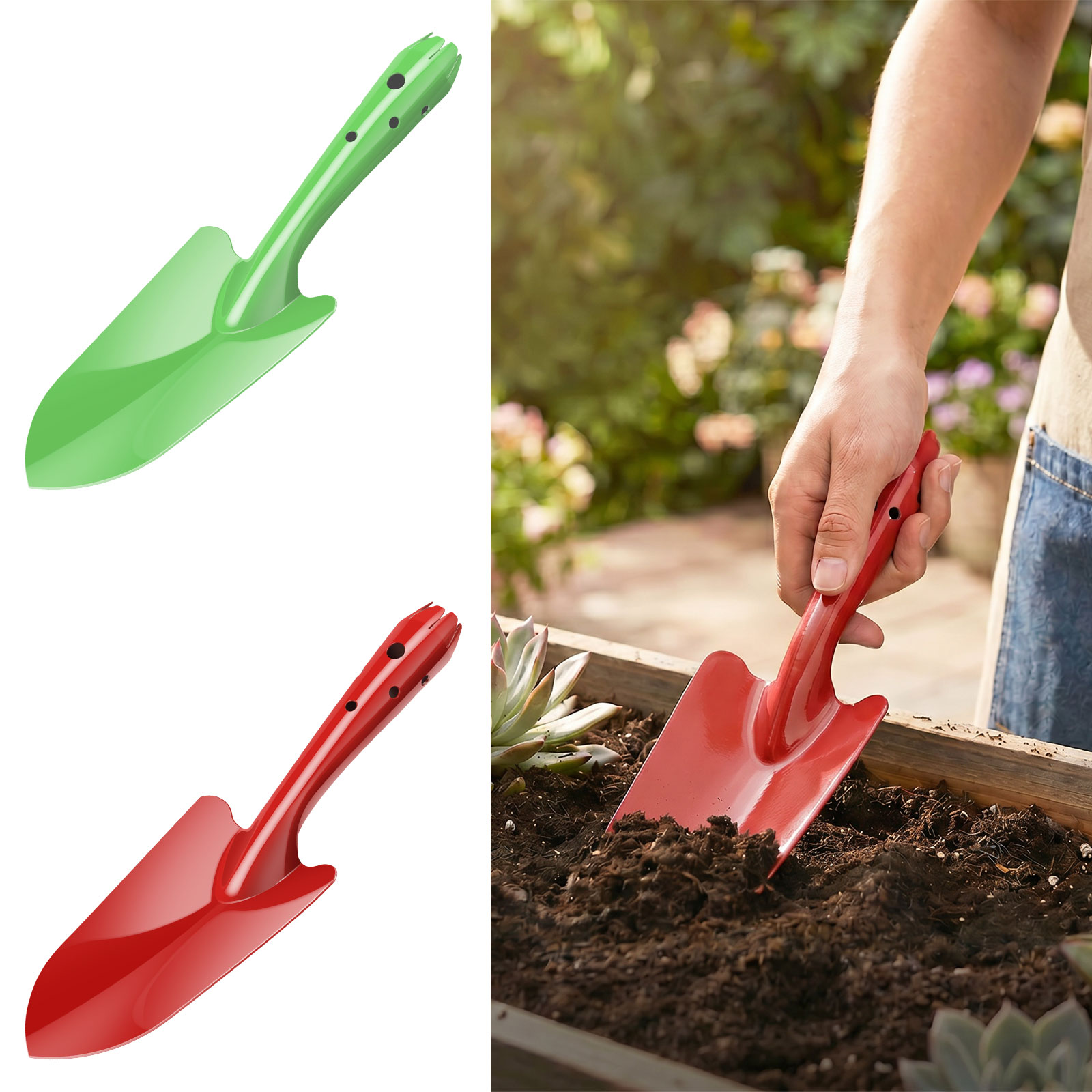 Soil Scoop Tool - Sekop Taman Logam Tahan Karat Sekop