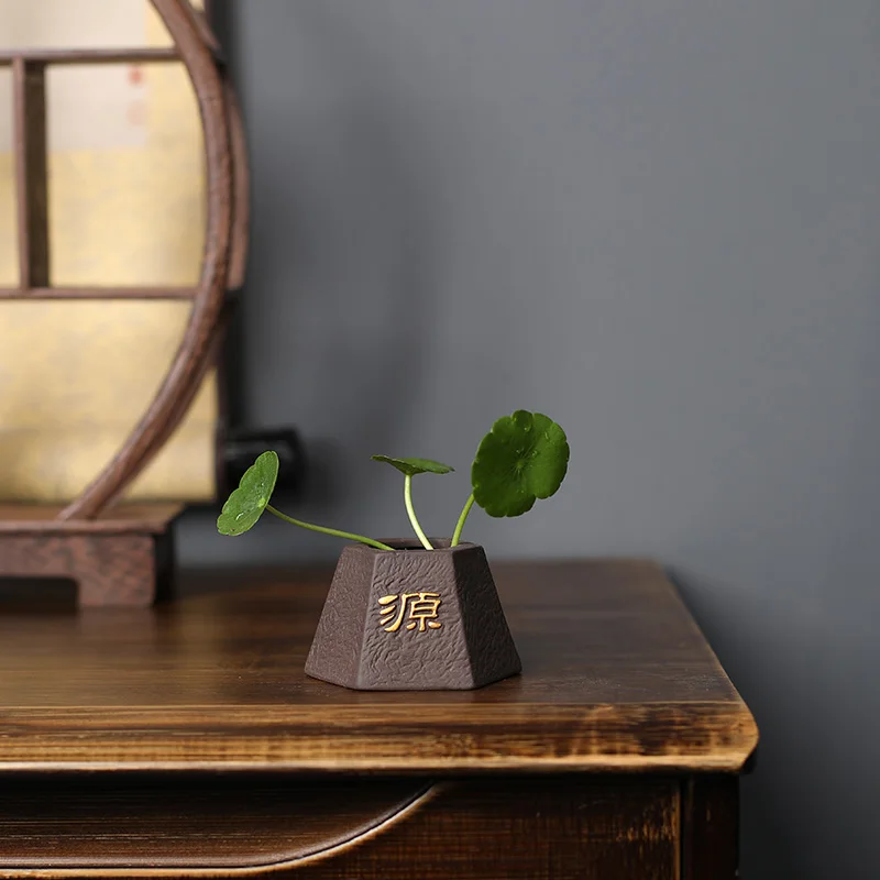 Kreatif Ungu Tanah Liat Teh He - Bonsai Garden Pot ulasan dan harga
