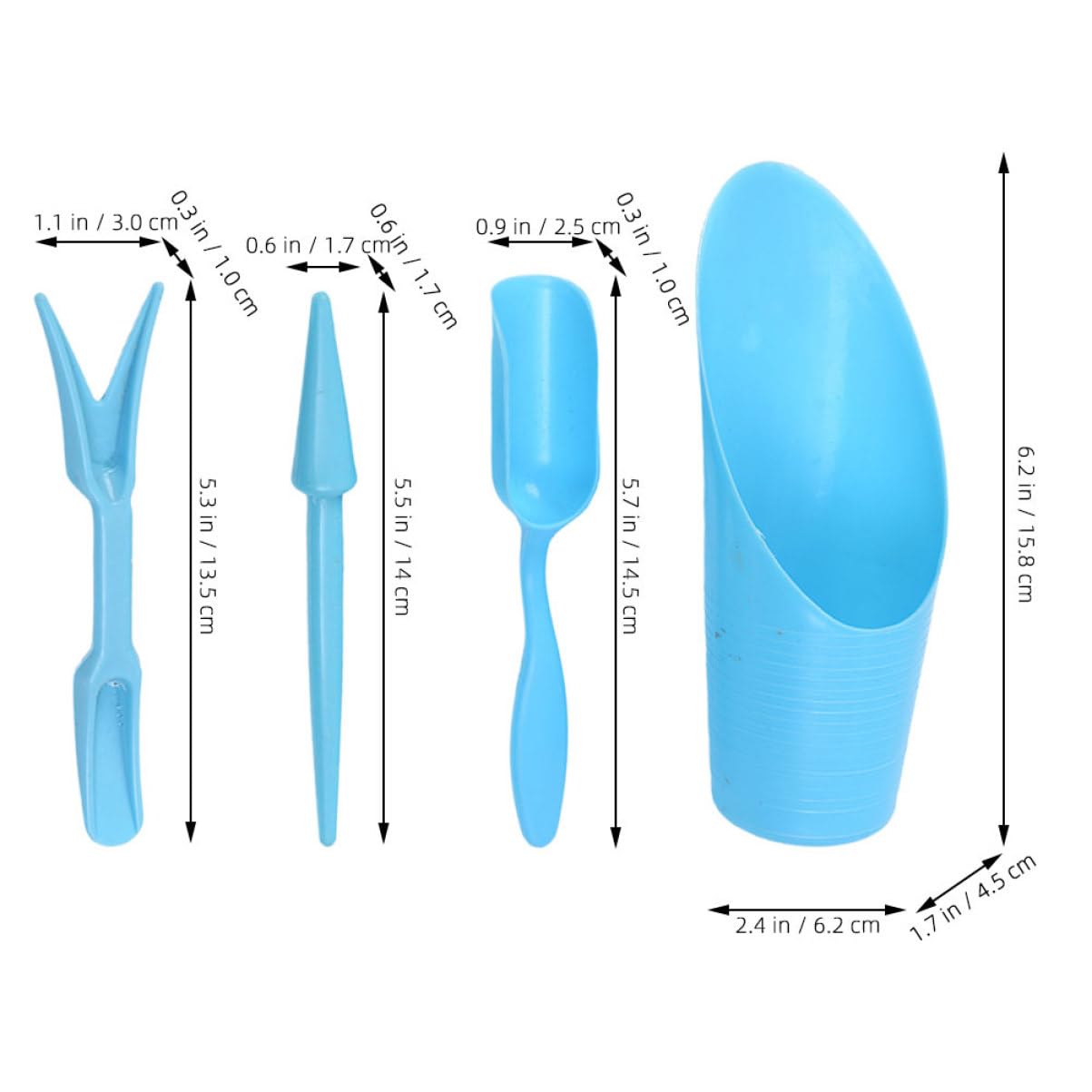 4 buah/set, ember plastik taha - Soil Scoop Tool ulasan dan harga