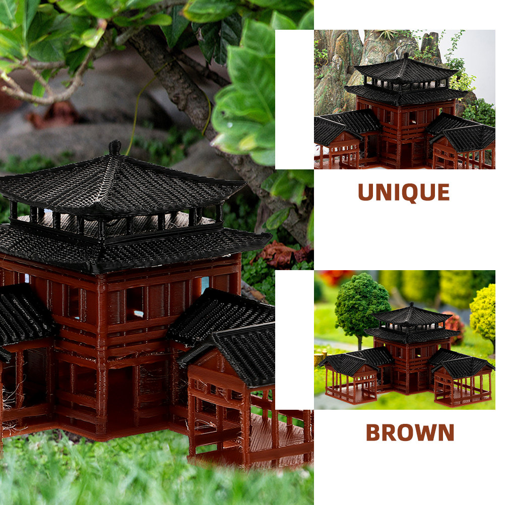 Patung Taman Pagoda Miniatur d - Bonsai Garden Landscape Design ulasan dan harga