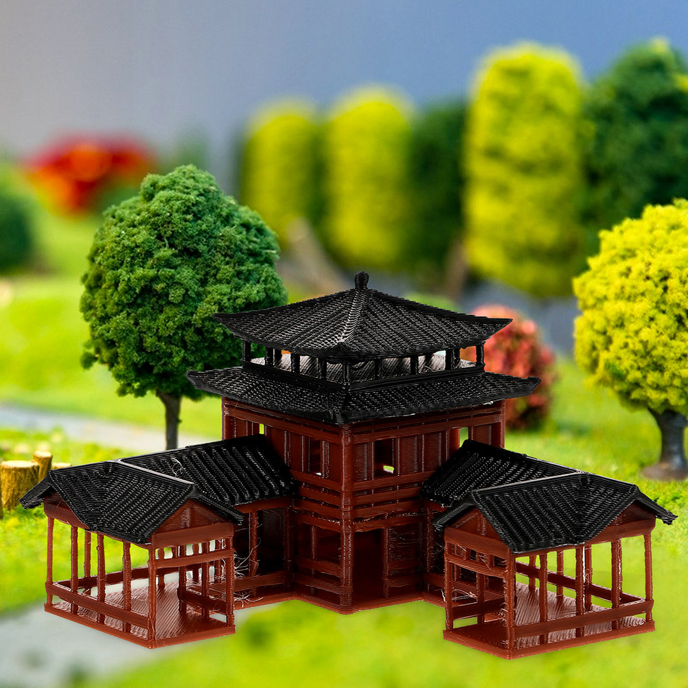 Patung Taman Pagoda Miniatur d - Bonsai Garden Landscape Design ulasan dan harga