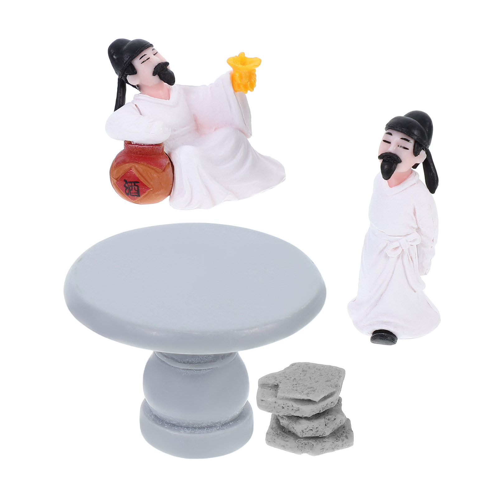 4Pcs Set Meja dan Kursi dengan - Bonsai Zen Garden Set ulasan dan harga