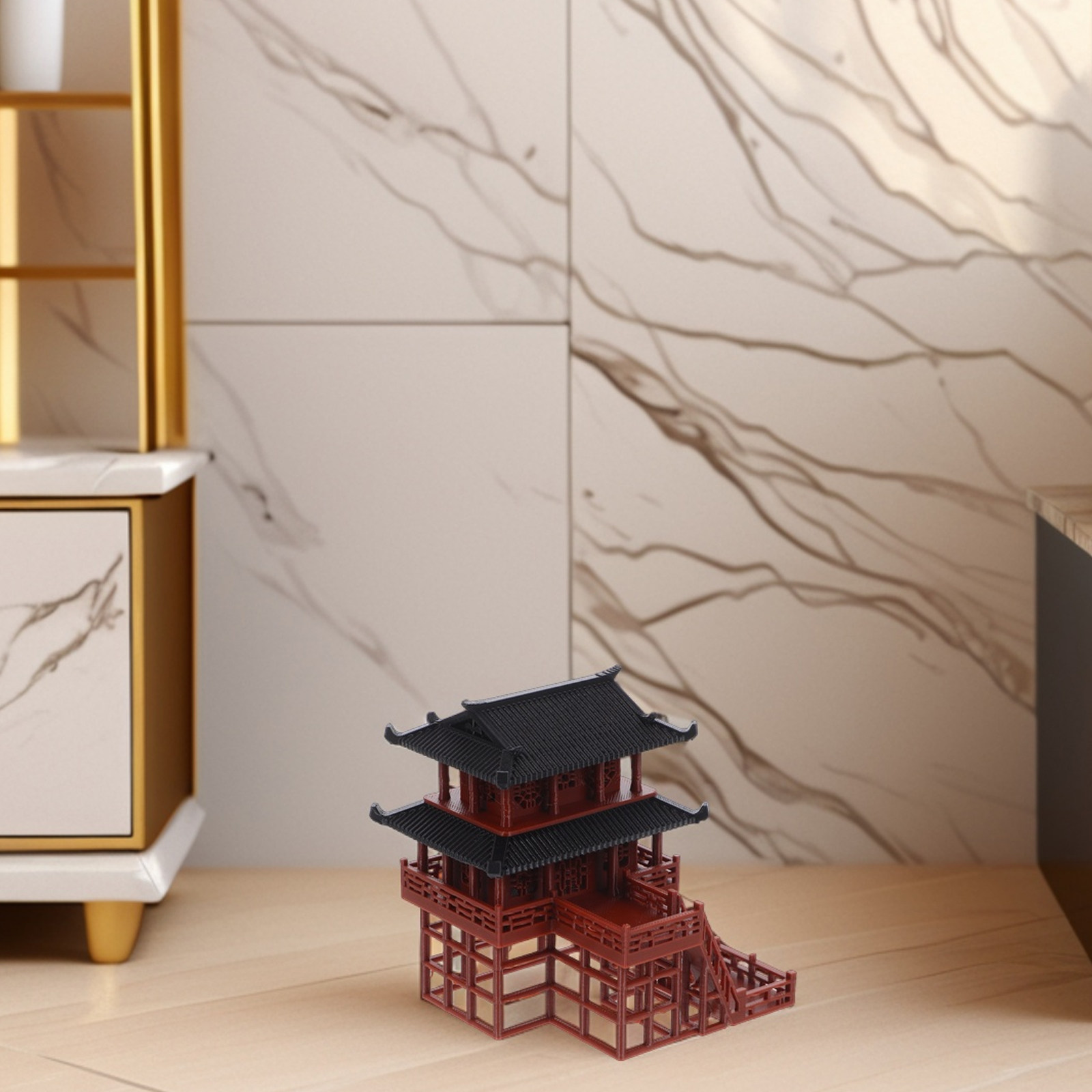 Patung Paviliun Pagoda Mini El - Bonsai Garden Landscape Design ulasan dan harga