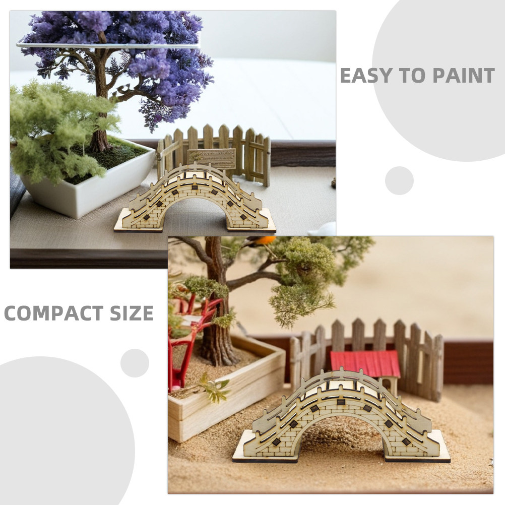 3 Buah Miniatur Jembatan Lengk - Bonsai Garden Landscape Design ulasan dan harga