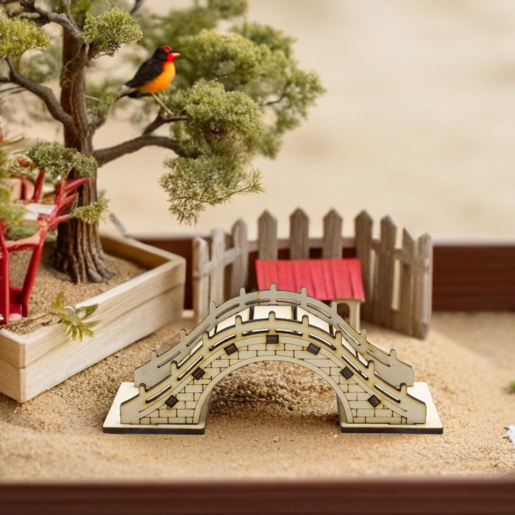 3 Buah Miniatur Jembatan Lengk - Bonsai Garden Landscape Design ulasan dan harga