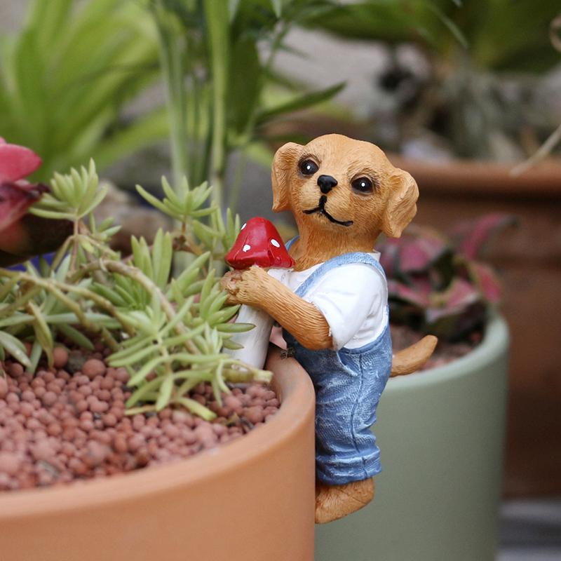Figurine Anjing Gantung Lucu,  - Bonsai Garden Pot ulasan dan harga