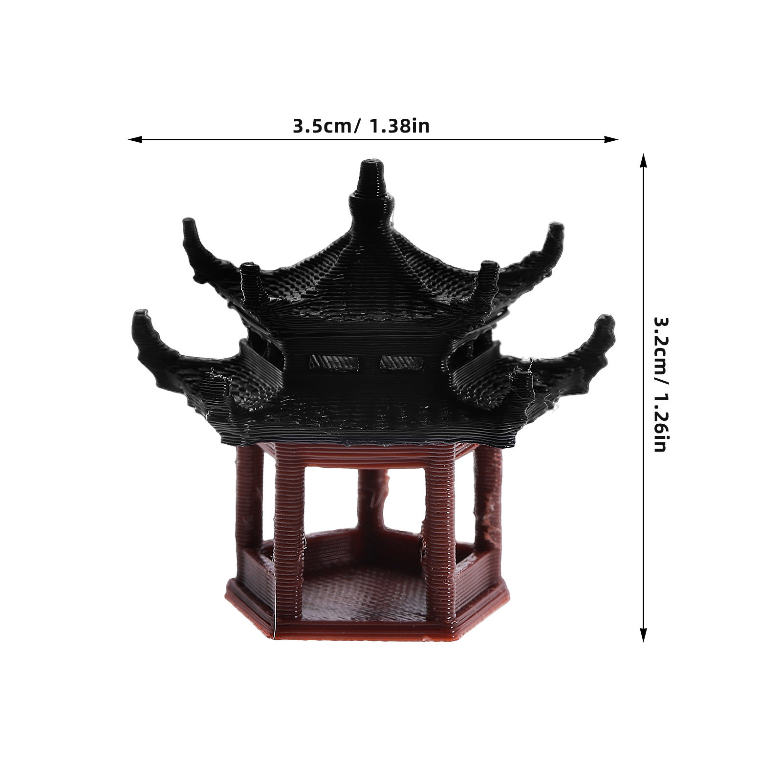Patung Pagoda Mini 3.5cm Desai - Bonsai Garden Landscape Design ulasan dan harga